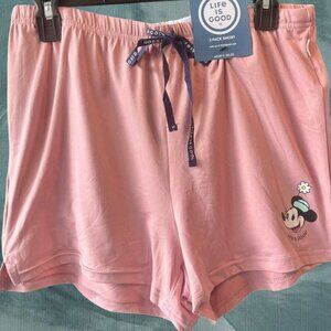 NEW - LIFE IS GOOD - 2 PACK SHORT - MINNIE MOUSE - SIZE M